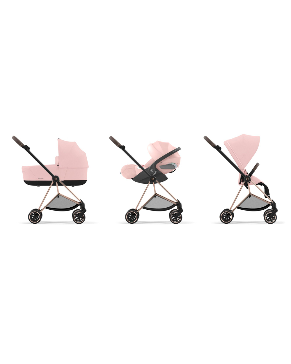 Mios Lux carrycot Peach pink colour Cybex