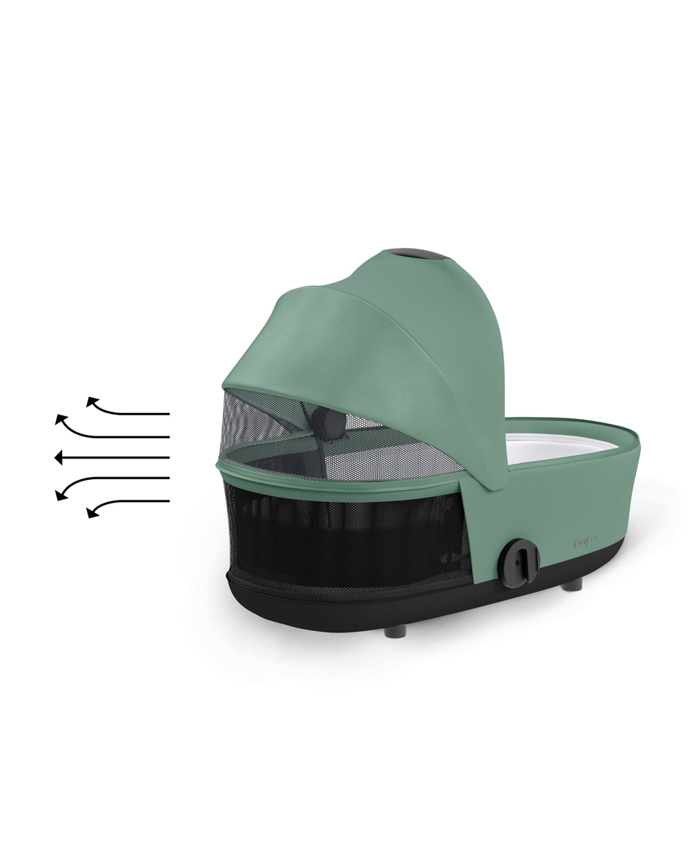 Mios Lux carrycot Leaf green colour Cybex