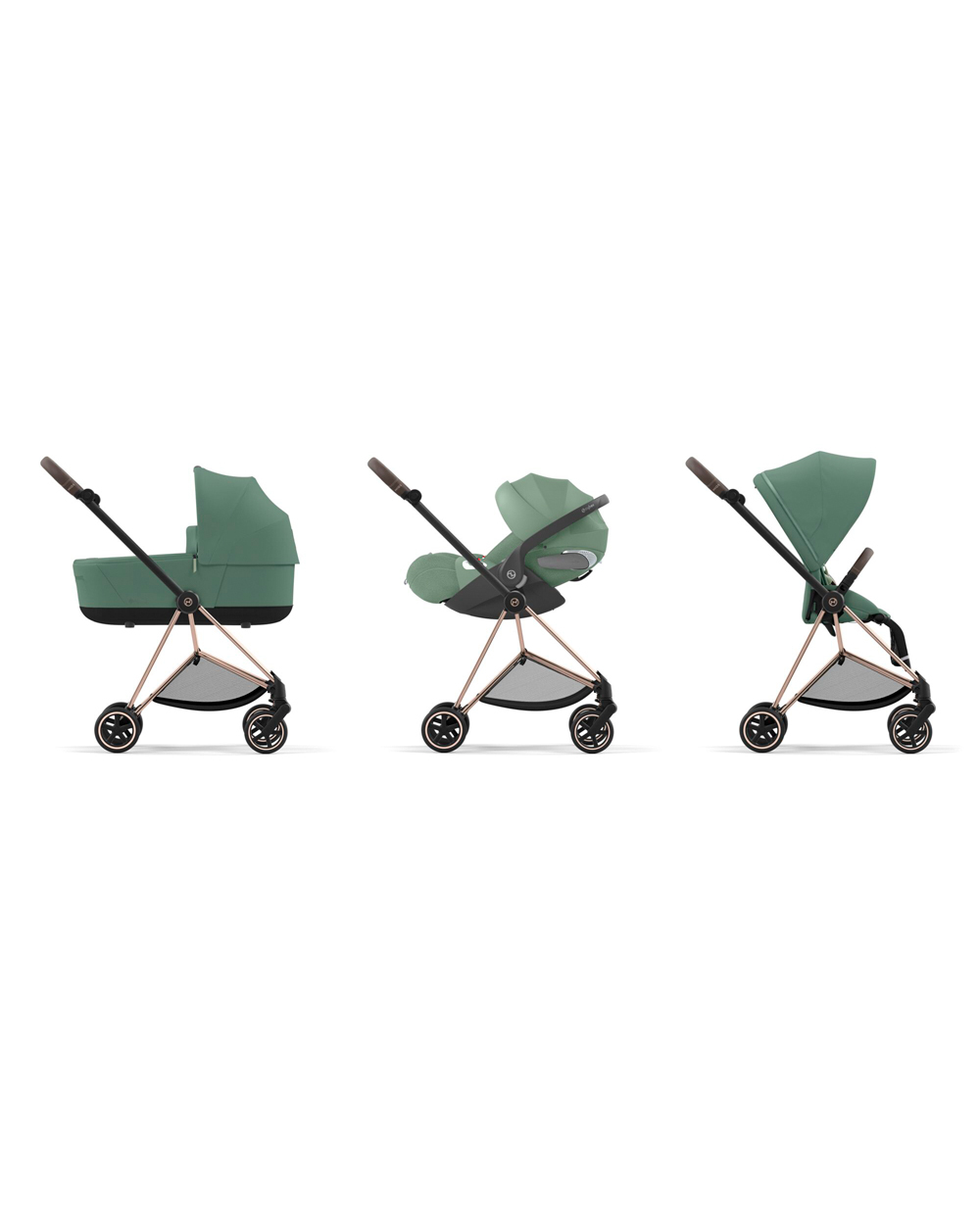 Mios Lux carrycot Leaf green colour Cybex