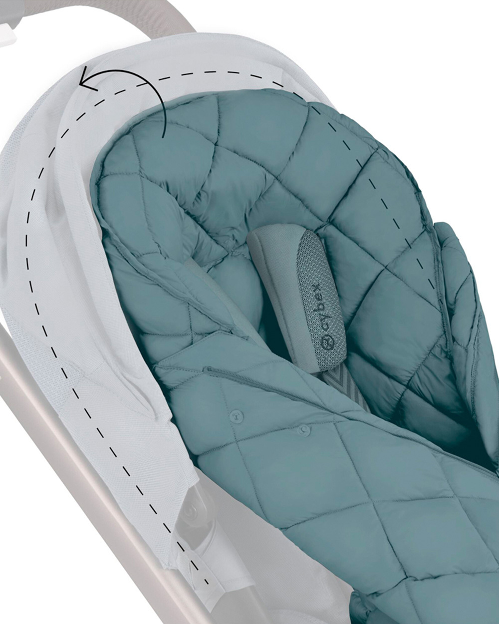 Snogga 2 footmuff Sky blue colour  Cybex