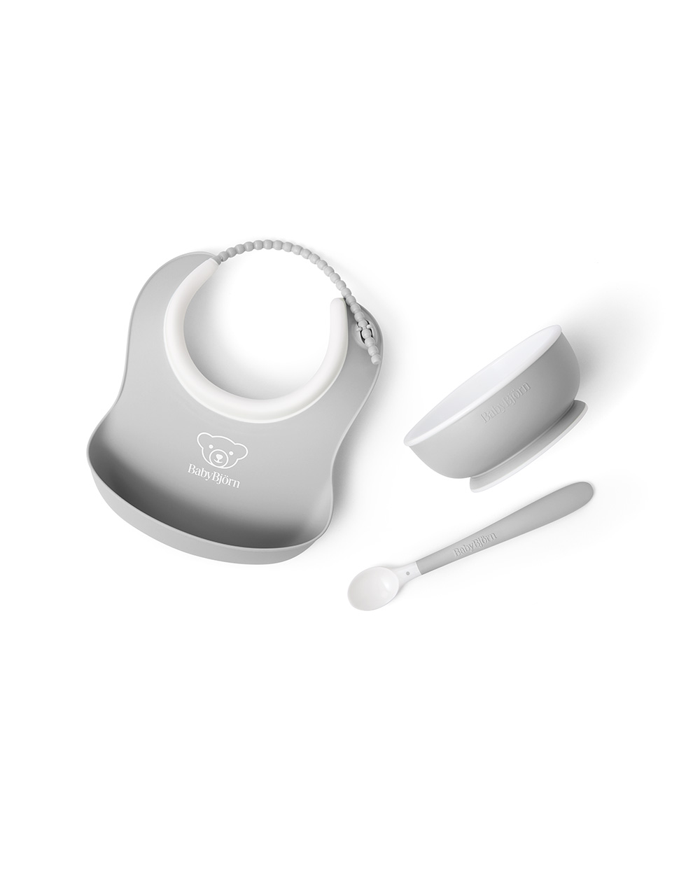 3-piece meal set Grey colour Babybjörn