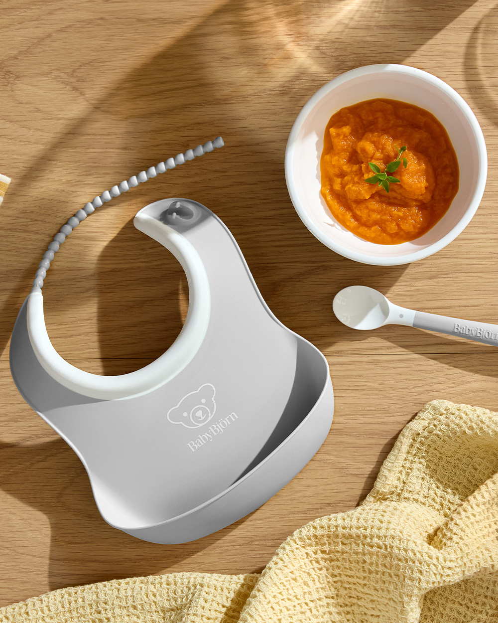 3-piece meal set Grey colour Babybjörn