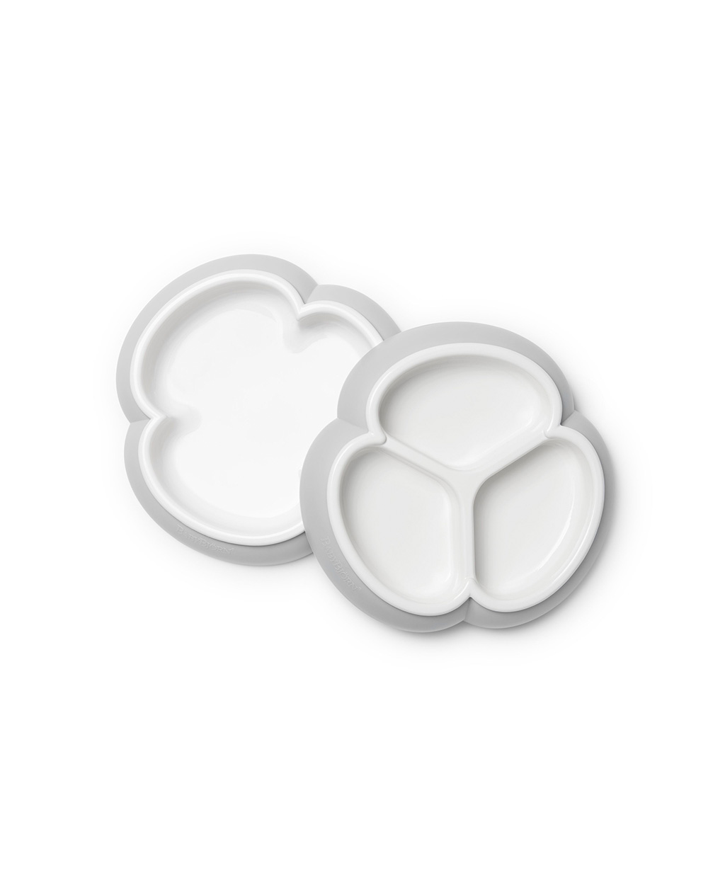Set of 2 plates Grey colour  Babybj&ouml;rn
