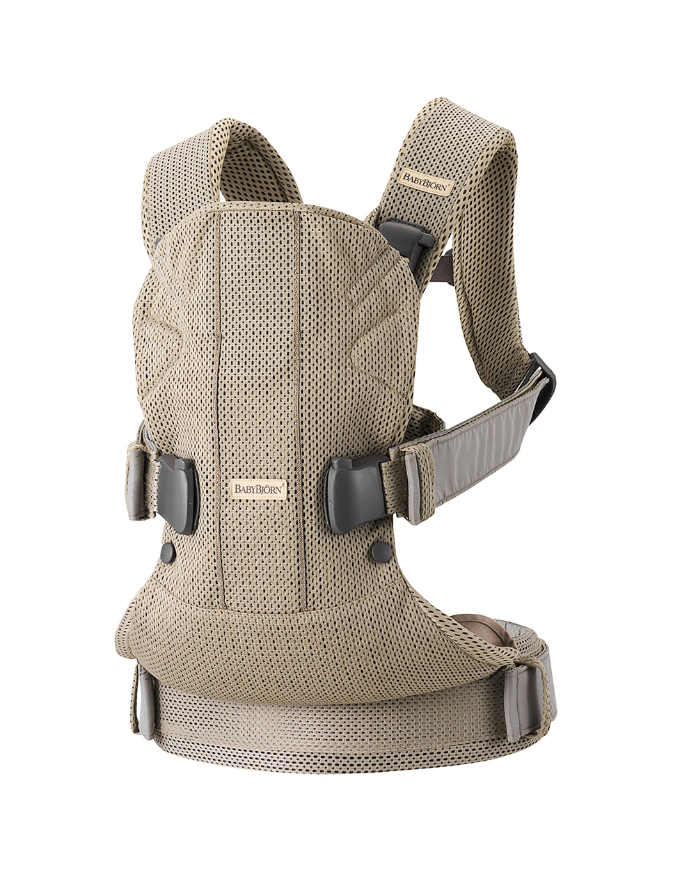 One Air Mesh 3D baby carrier Grey beige colour Babybjörn