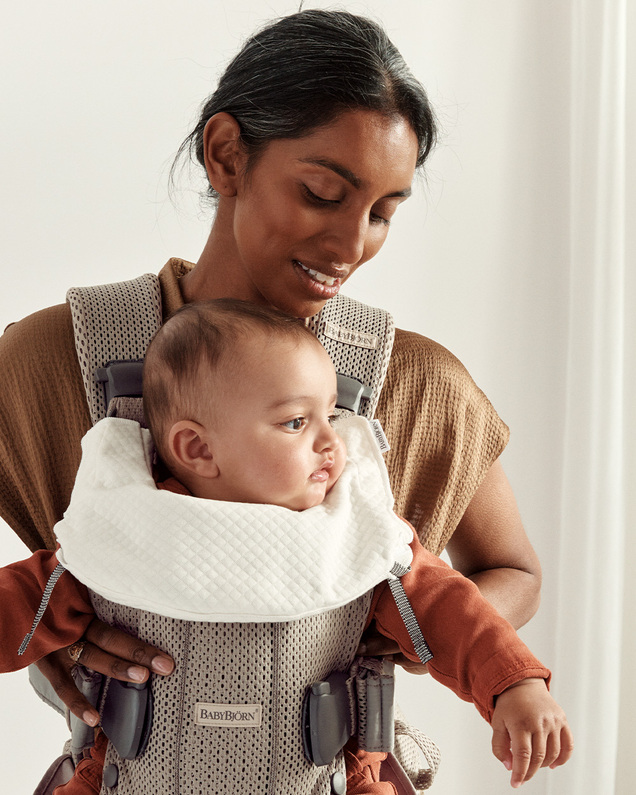 One baby carrier bib White colour  Babybjörn
