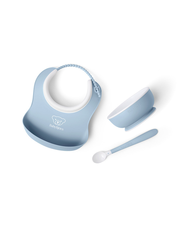 3-piece meal set Pastel blue colour  Babybjörn