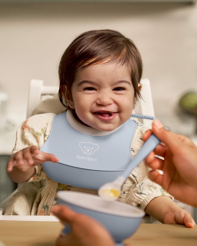 3-piece meal set Pastel blue colour  Babybjörn
