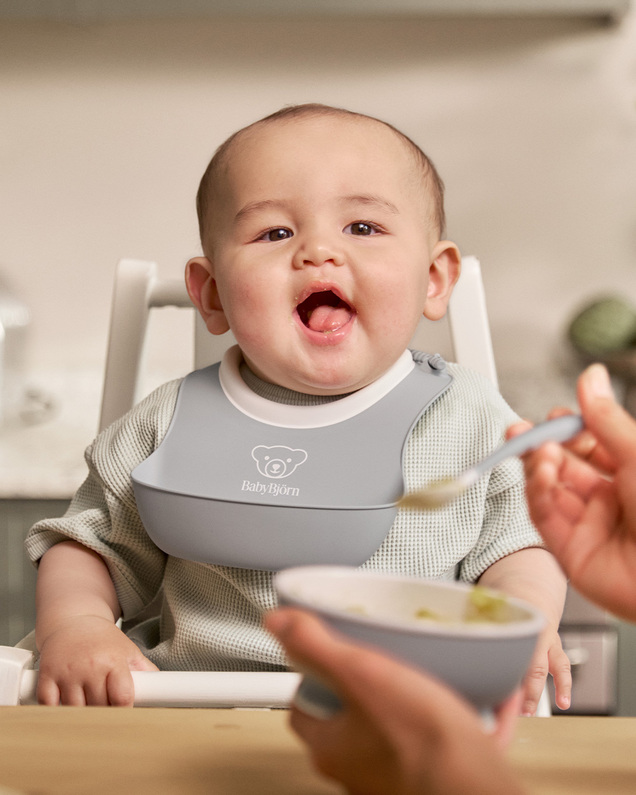 3-piece meal set Grey colour  Babybjörn