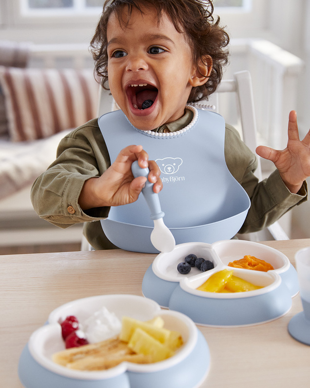 8-piece meal set Pastel blue colour  Babybjörn