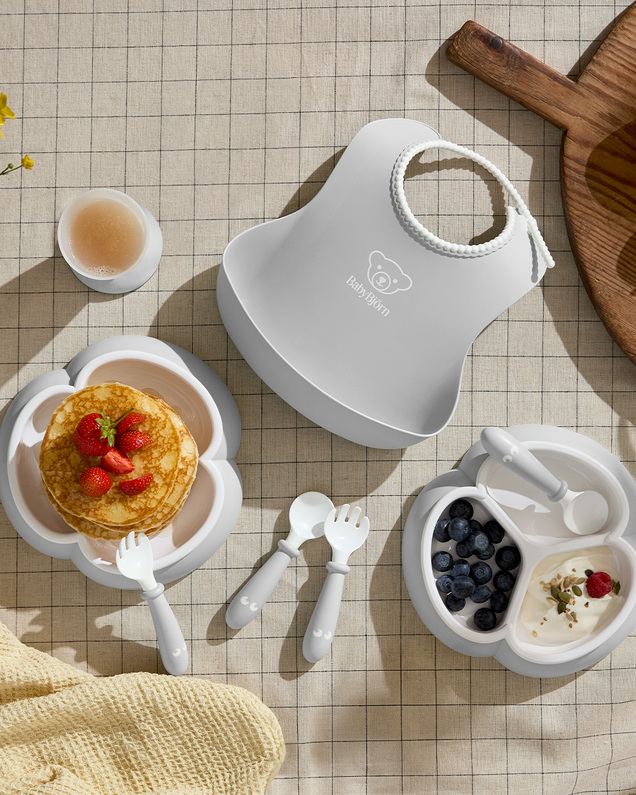 8-piece meal set Grey colour  Babybjörn