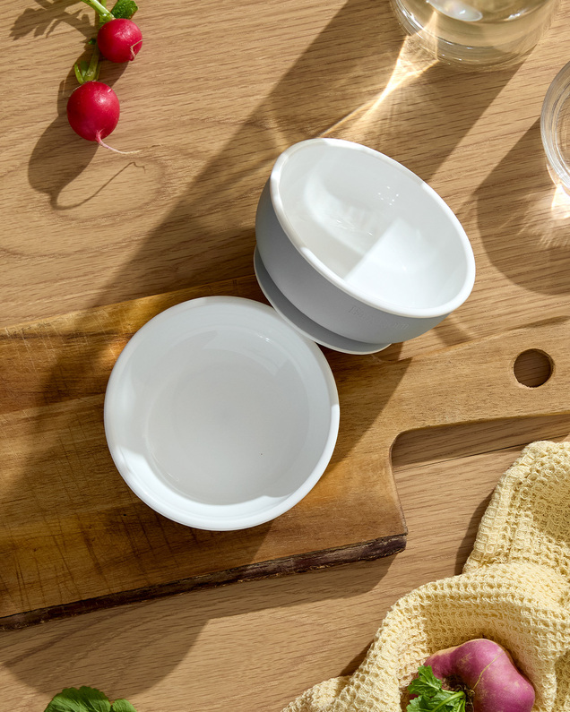 Set of 2 baby bowls Grey colour  Babybjörn