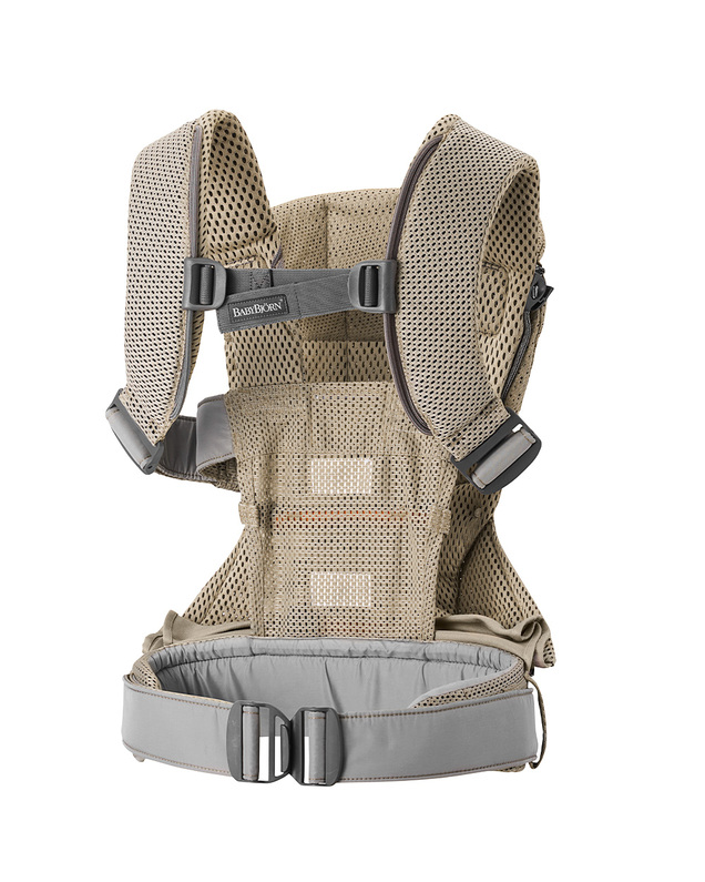 One Air Mesh 3D baby carrier Grey beige colour  Babybjörn