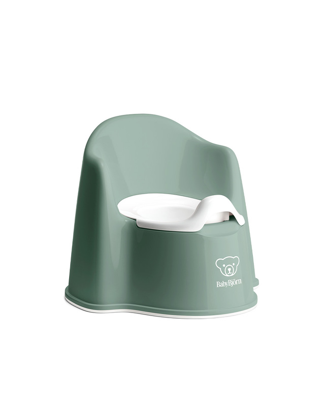 Armchair pot Deep green/white colour  Babybjörn