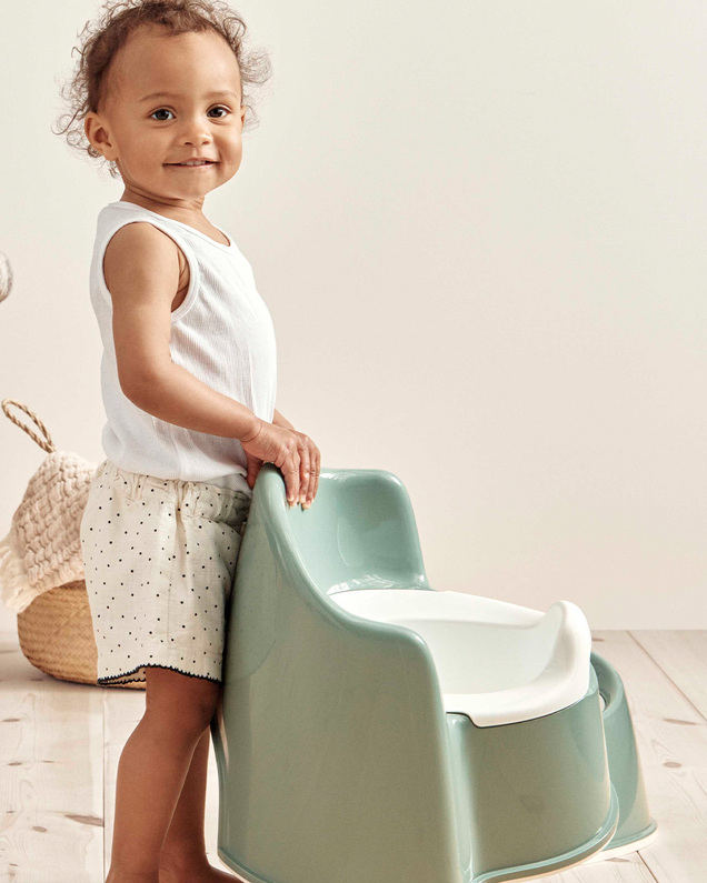 Armchair pot Deep green/white colour  Babybjörn