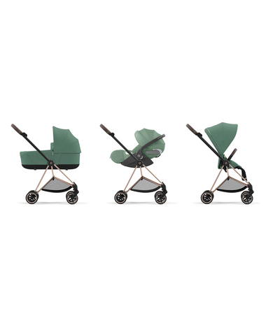 Mios Lux carrycot Leaf green colour  Cybex
