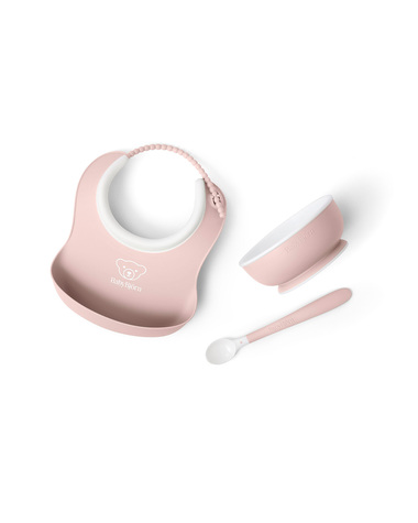 3-piece meal set Pastel pink colour  Babybj&ouml;rn