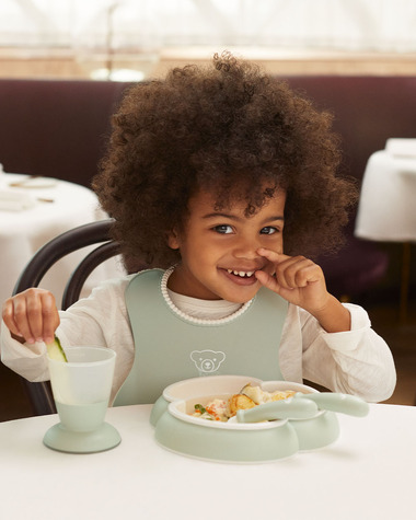5-piece meal set Pastel green colour  Babybj&ouml;rn