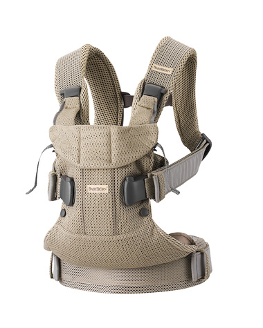 One Air Mesh 3D baby carrier Grey beige colour  Babybj&ouml;rn