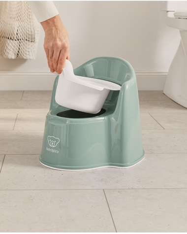 Armchair pot Deep green/white colour  Babybj&ouml;rn