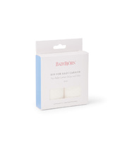 2 Move and Mini baby bibs White colour  Babybj&ouml;rn