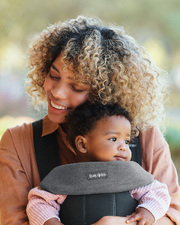 Move and Mini baby bib Dark grey colour  Babybj&ouml;rn