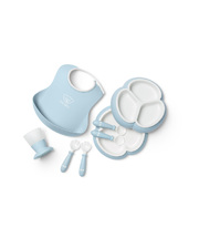 8-piece meal set Pastel blue colour  Babybj&ouml;rn