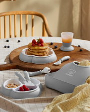 8-piece meal set Grey colour Babybjörn
