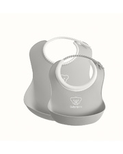 Set of bib and mini bib Grey colour  Babybj&ouml;rn