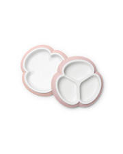 Set of 2 plates Pastel pink colour  Babybj&ouml;rn