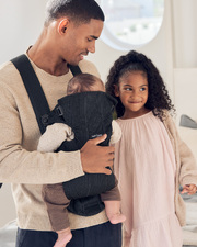 Mini Mesh 3D baby carrier Black colour  Babybj&ouml;rn