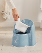 Armchair pot Deep blue/white colour  Babybj&ouml;rn