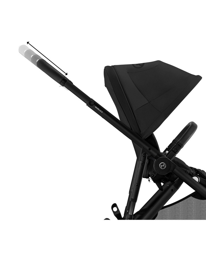 Gazelle S pushchair Moon black colour  Cybex
