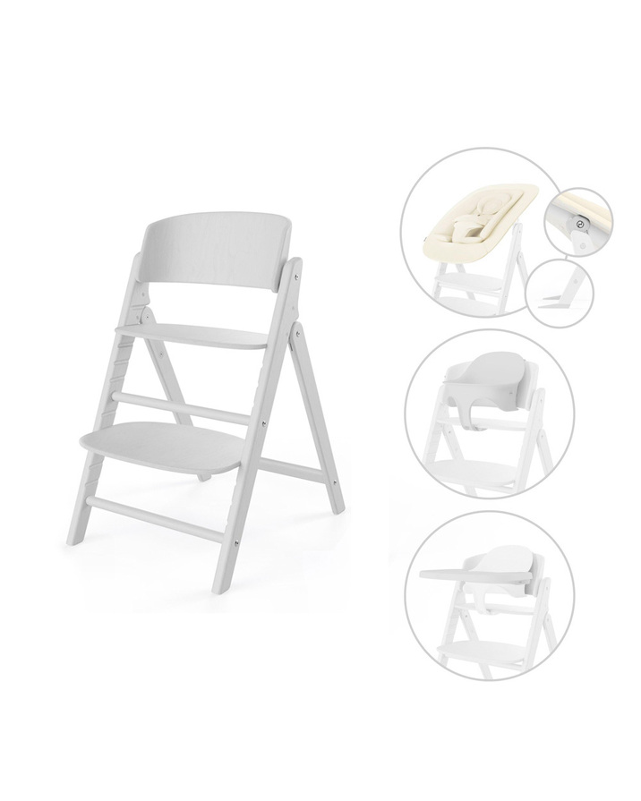 Click & Fold 4-in-1 highchair All white colour  Cybex