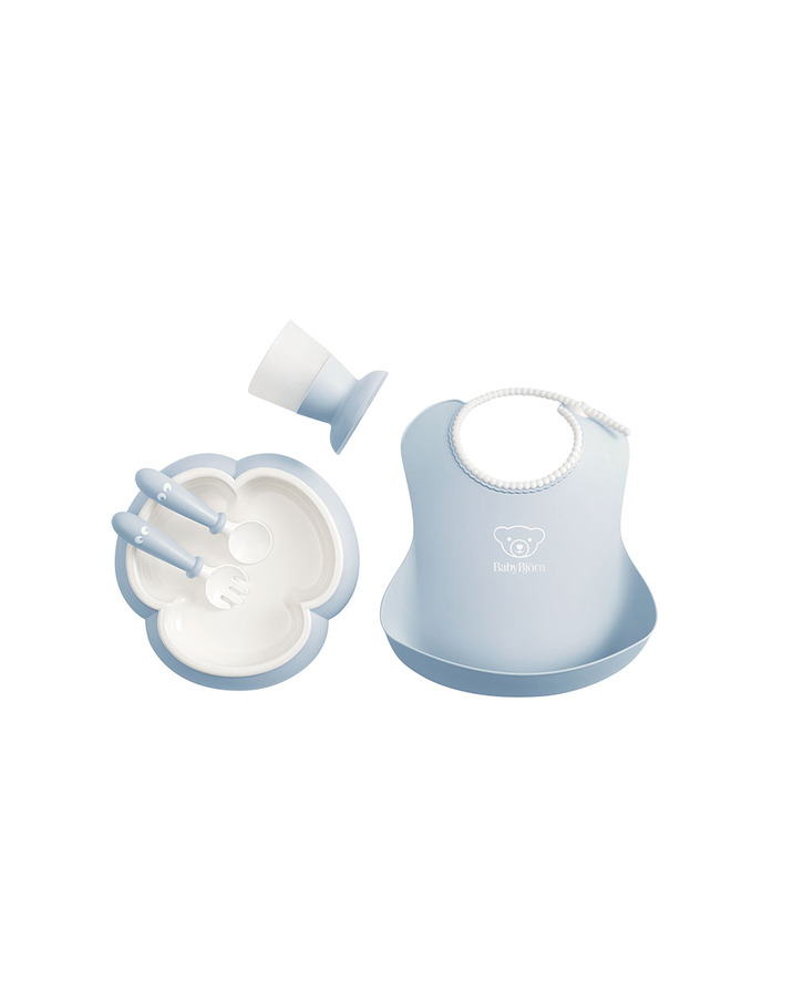 5-piece meal set Pastel blue colour Babybjörn