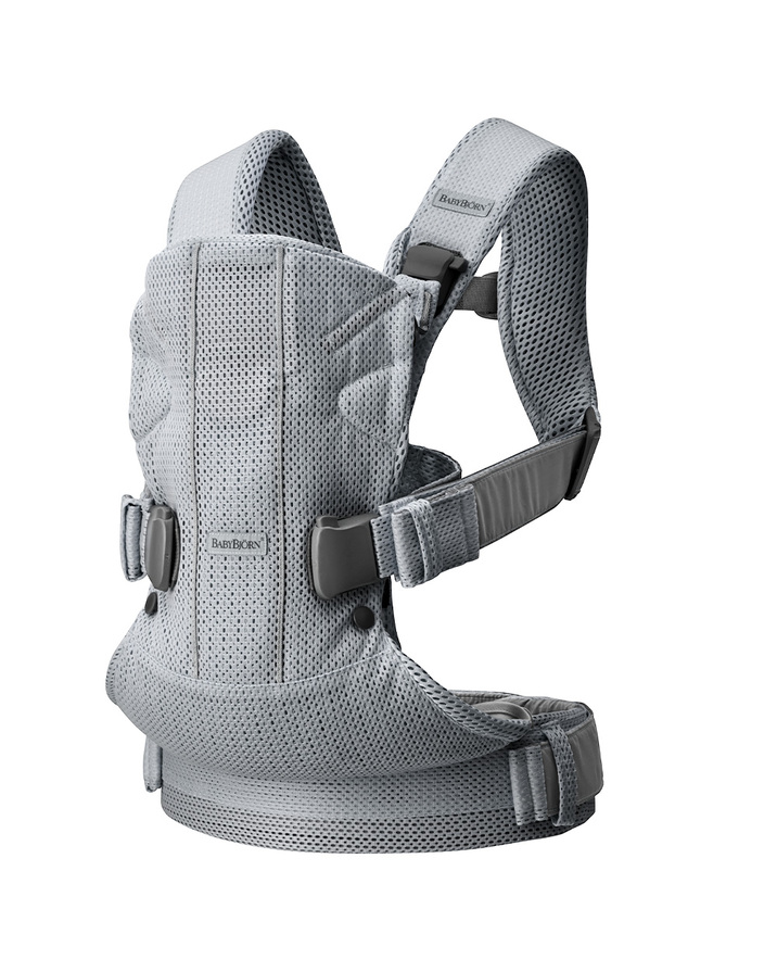 One Air Mesh 3D baby carrier Silver colour  Babybj&ouml;rn