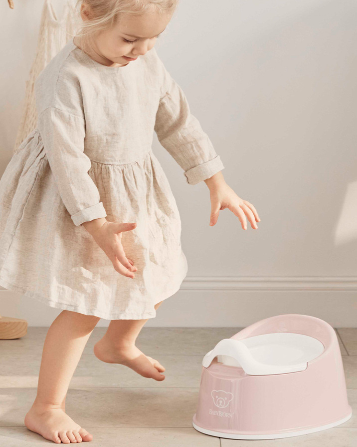 Smart pot Pastel pink/white colour  Babybj&ouml;rn