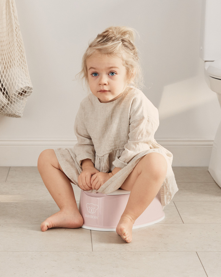 Smart pot Pastel pink/white colour  Babybj&ouml;rn