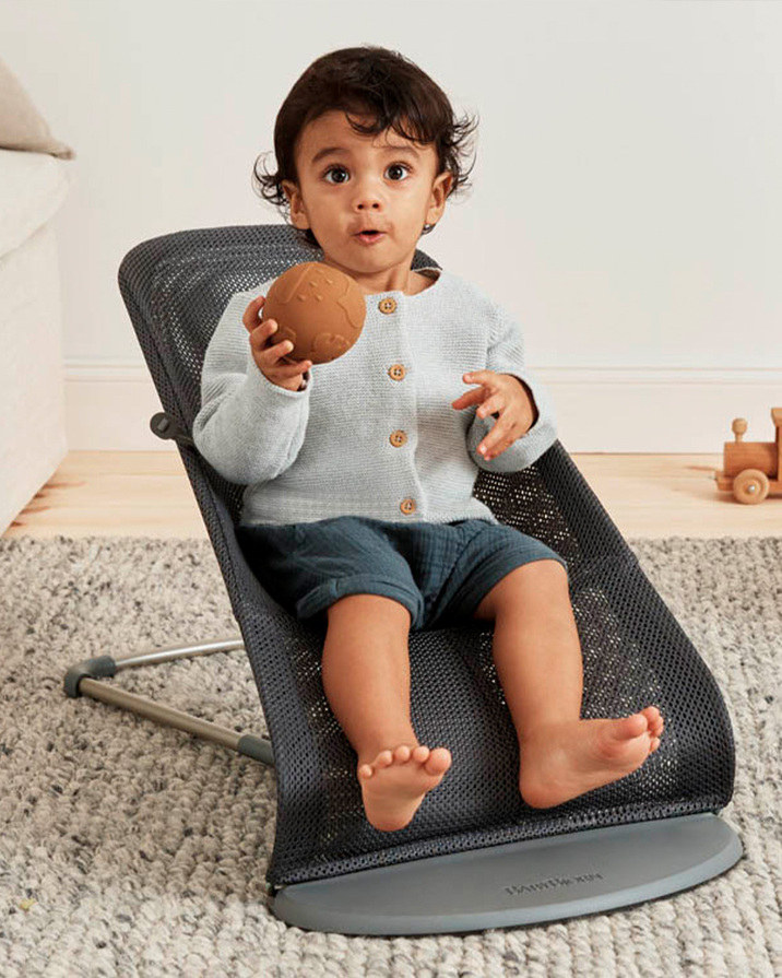 Bliss Mesh bouncer Anthracite colour Babybjörn