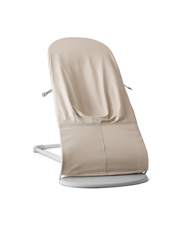 Balance Soft woven jersey bouncer Light beige colour  Babybj&ouml;rn