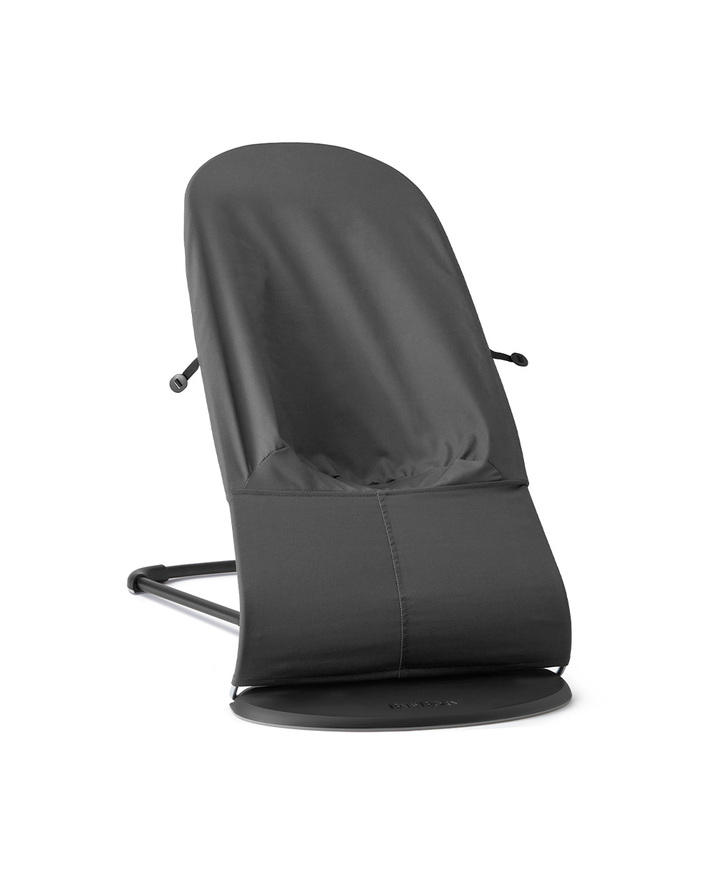 Balance Soft woven jersey bouncer Dark grey colour Babybjörn