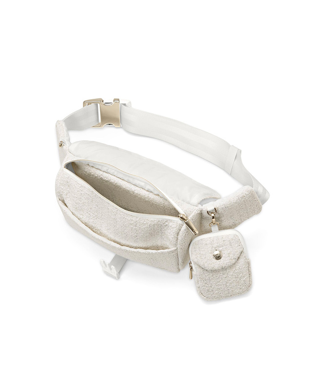 Belt bag bouclé Cream white colour  Cybex