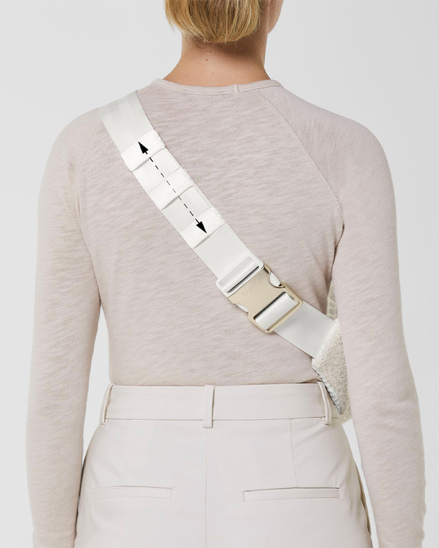 Belt bag bouclé Cream white colour  Cybex