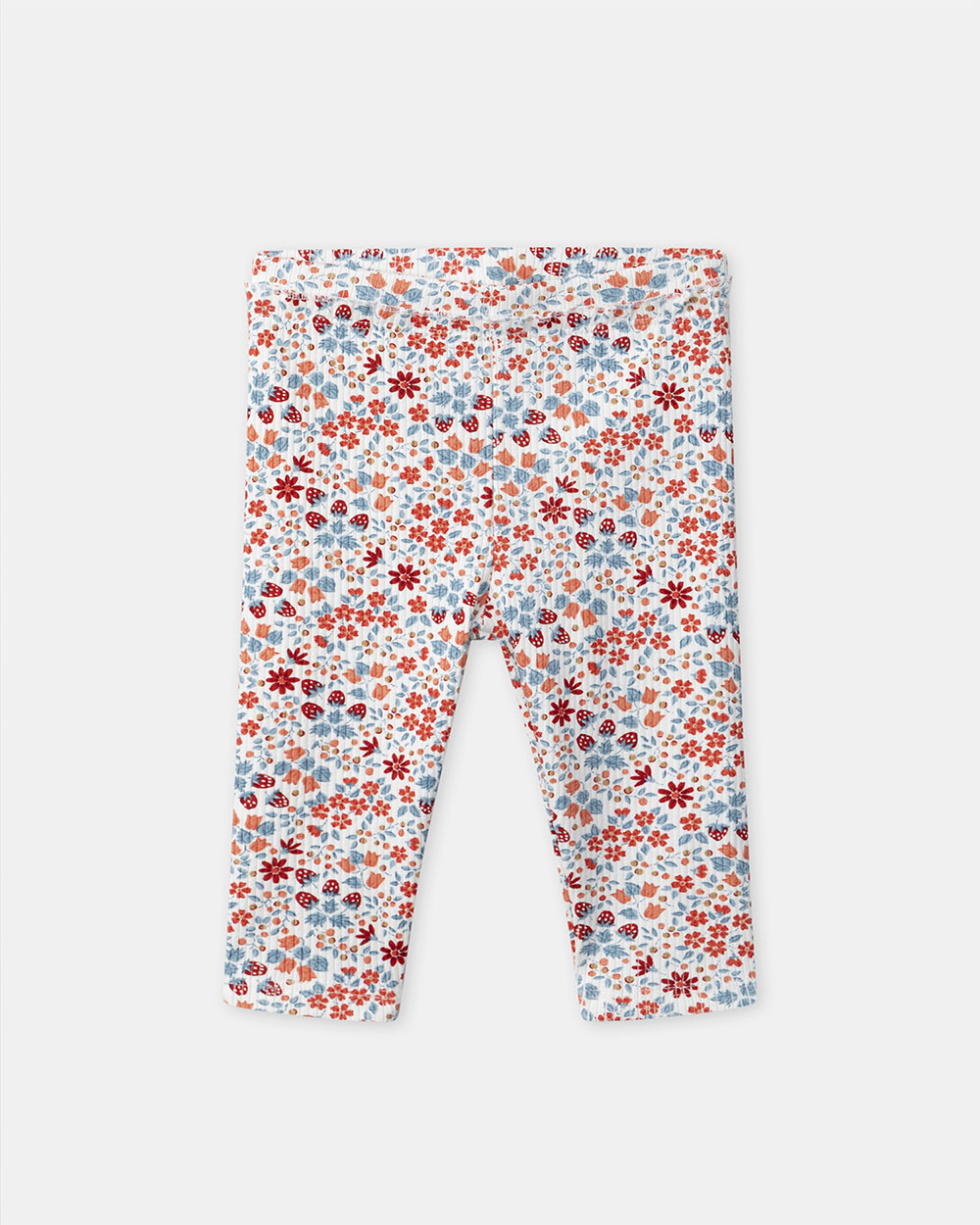 Floral and strawberry print leggings Red and blue colour  Sergent Major