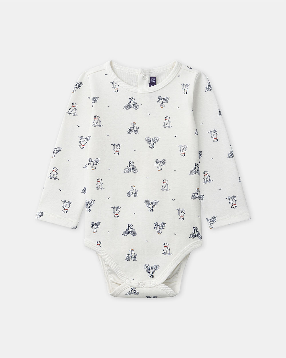 Dog print bodysuit Ecru colour  Sergent Major