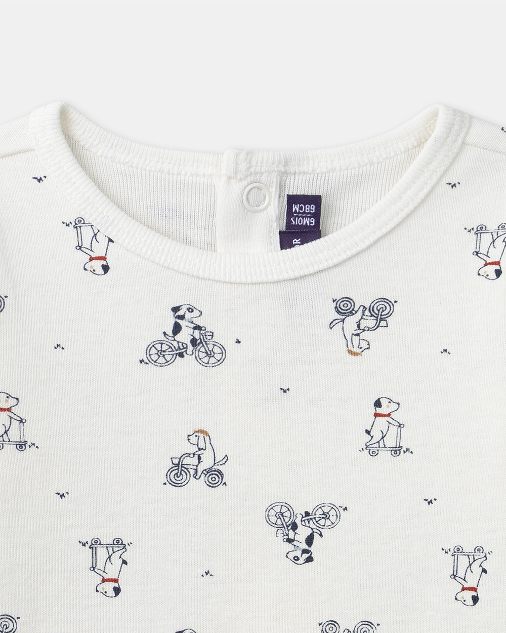 Dog print bodysuit Ecru colour  Sergent Major