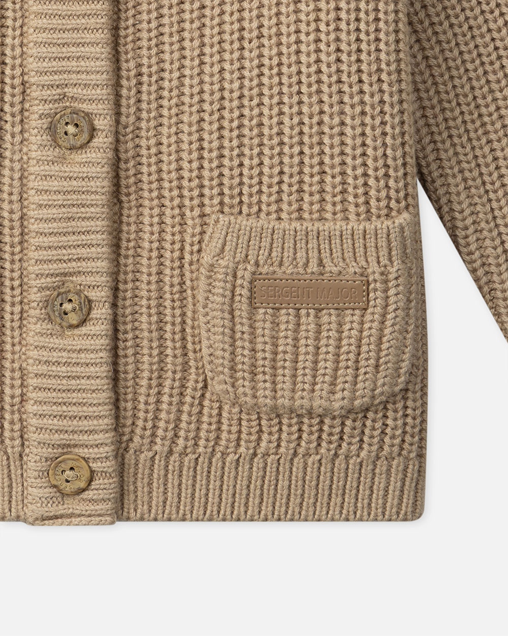 Knitted cardigan Beige colour  Sergent Major