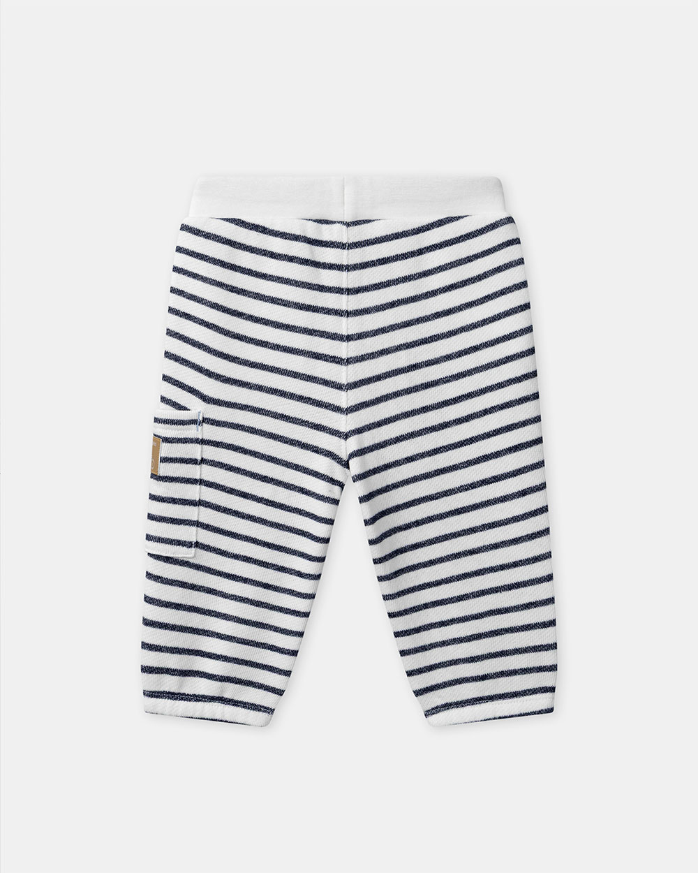 Striped jogging bottoms with drawstring Navy blue colour Sergent Major