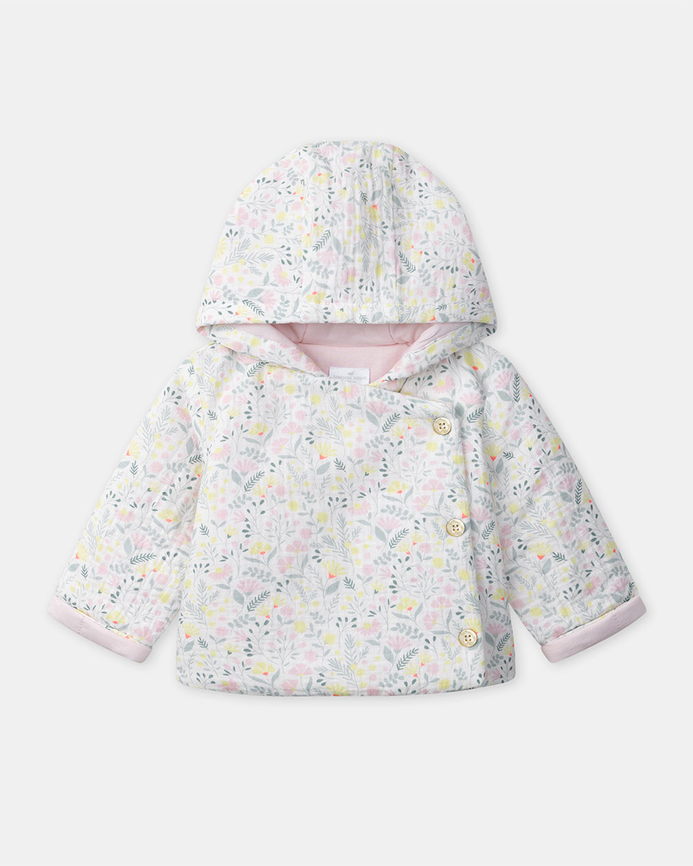 Floral print hooded jacket Pink colour  Sergent Major