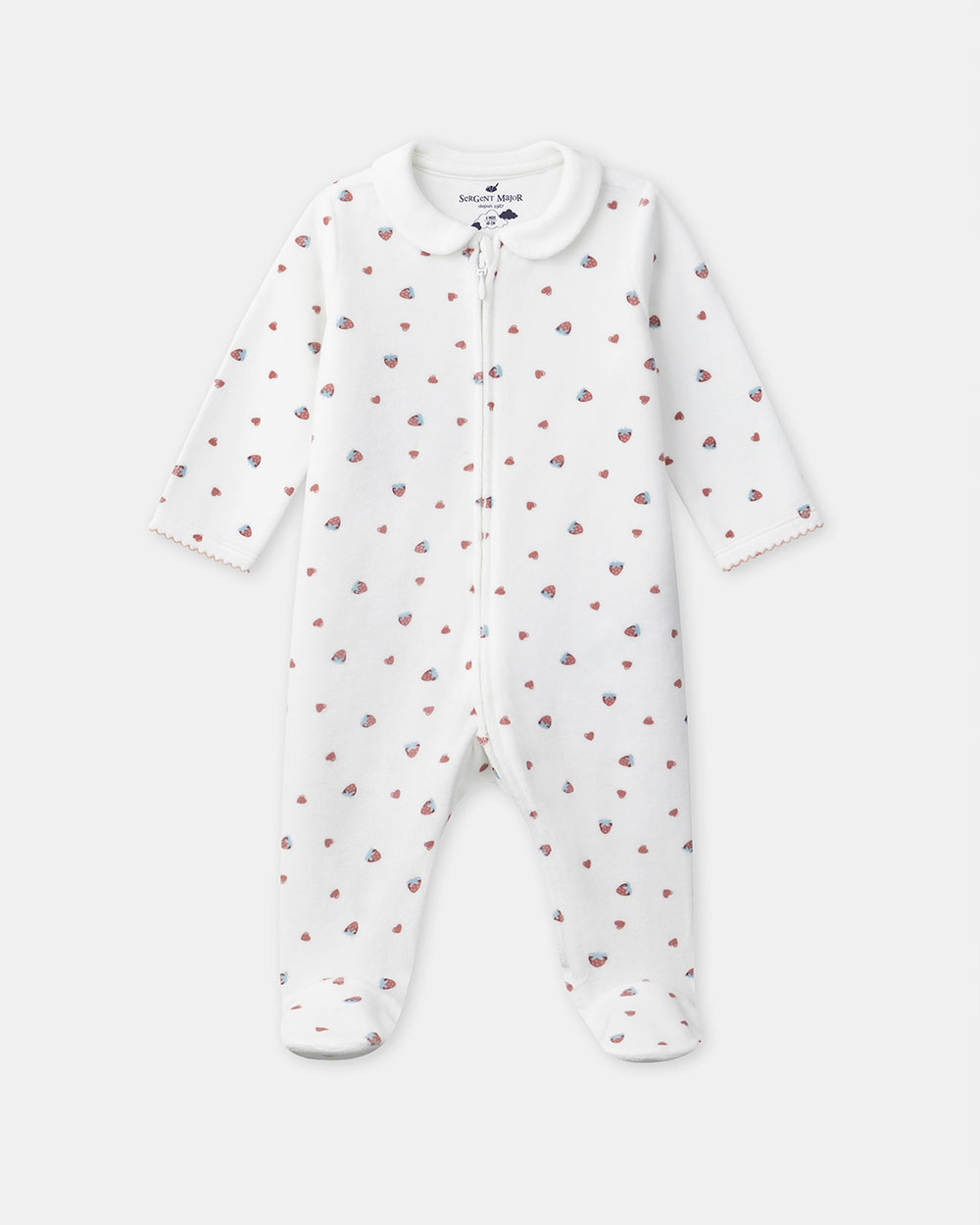 Strawberry print sleepsuit White colour  Sergent Major