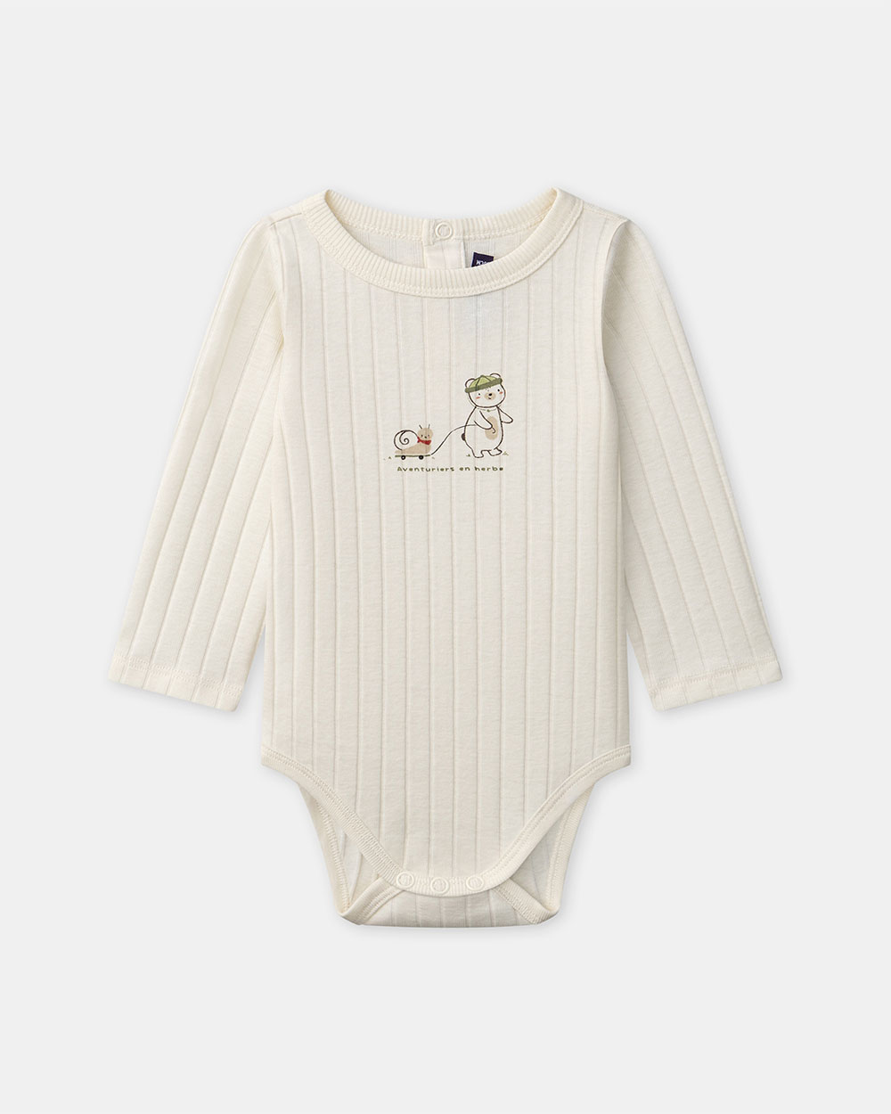 Bear print bodysuit Ecru colour  Sergent Major